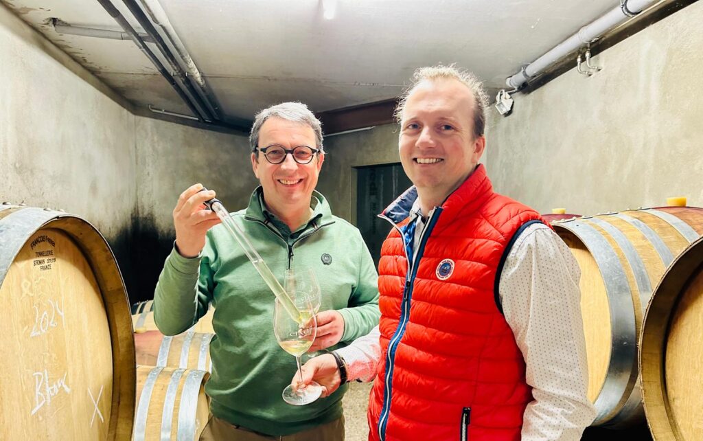 Unsere KARRIsma Hauswein beim Weingut Clauß in Nack - Julian KARR und Berthold Clauß